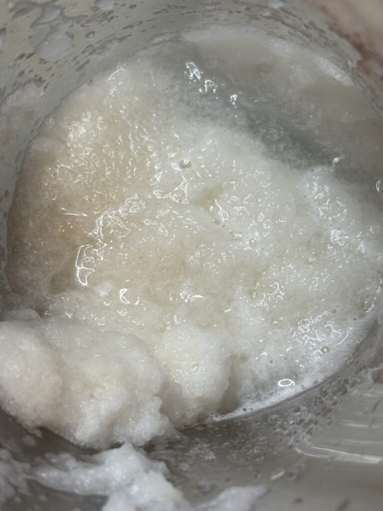 ハンドブレンダーで作った大根おろし
