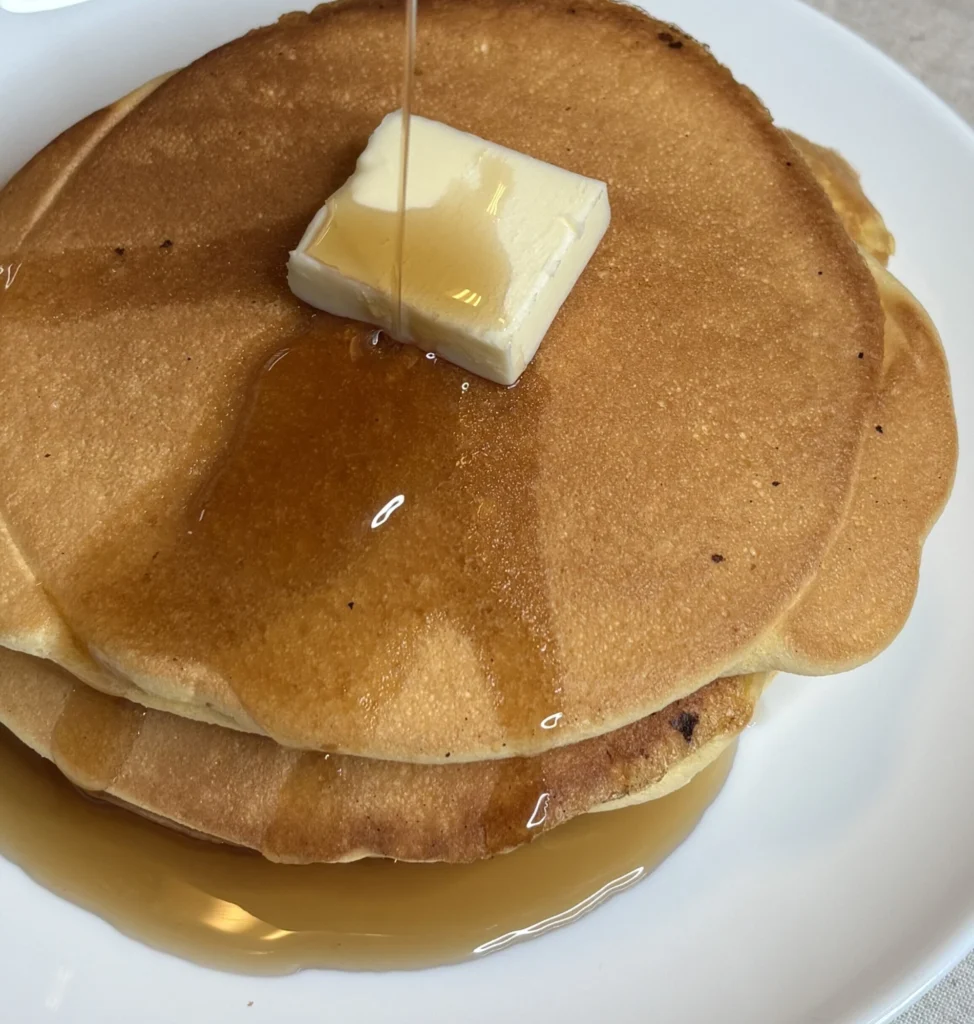 余った卵白と卵黄で作ったパンケーキ